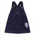 Cotton pinafore dress KENZO KIDS for GIRL