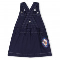 Katoenen dungareejurk KENZO KIDS Voor