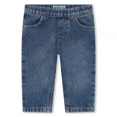 Denim broek elastische taille KENZO KIDS Voor