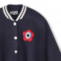 Tricot cape met badges KENZO KIDS Voor