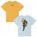 2 T-shirts à manches courtes KENZO KIDS pour GARCON