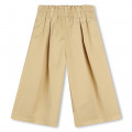 Wide-leg gathered trousers KENZO KIDS for GIRL