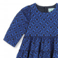 Gathered printed dress KENZO KIDS for GIRL