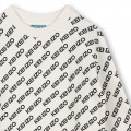 Fleece jurk met logo KENZO KIDS Voor