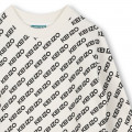 Fleece logo dress KENZO KIDS for GIRL