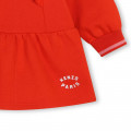 Ruffled fleece dress KENZO KIDS for GIRL