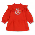 Ruffled fleece dress KENZO KIDS for GIRL