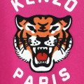 Gathered fleece dress KENZO KIDS for GIRL