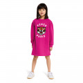 Gathered fleece dress KENZO KIDS for GIRL