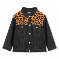 Printed denim jacket KENZO KIDS for UNISEX