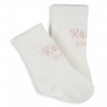 Duo de chaussettes en jacquard KENZO KIDS pour UNISEXE