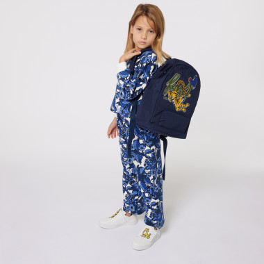 Embroidered fabric rucksack KENZO KIDS for UNISEX