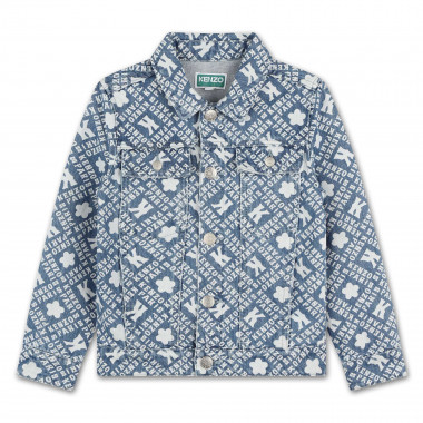 Veste en jean siglée KENZO KIDS pour UNISEXE