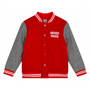 Blusão de lã bordado KENZO KIDS para RAPARIGA