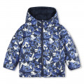 Reversible puffer jacket KENZO KIDS for GIRL