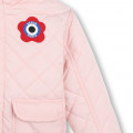 Hooded water-repellent puffer KENZO KIDS for GIRL