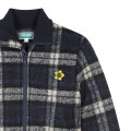 Checked wool coat KENZO KIDS for UNISEX