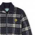 Checked wool coat KENZO KIDS for UNISEX