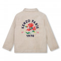 Veste pressionnée en velours KENZO KIDS pour FILLE