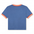 T-shirt with contrasting trim KENZO KIDS for GIRL