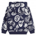 Sweatshirt van fleece met rits KENZO KIDS Voor