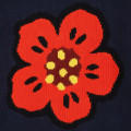 Knitted flower and logo jumper KENZO KIDS for GIRL