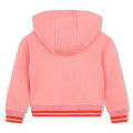 Zip-up fleece sweatshirt KENZO KIDS for GIRL