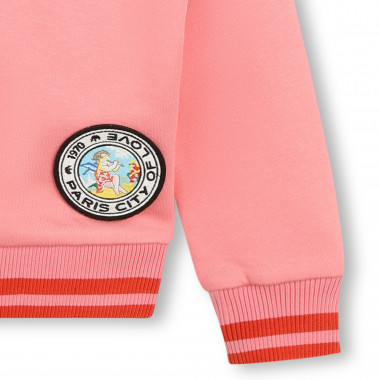 Zip-up fleece sweatshirt KENZO KIDS for GIRL