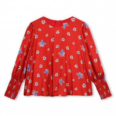 Flowy printed blouse KENZO KIDS for GIRL