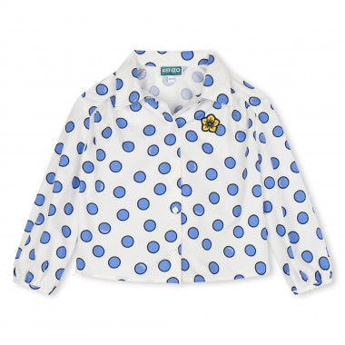 Cotton polka-dot shirt KENZO KIDS for GIRL