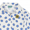 Chemise en coton à pois KENZO KIDS pour FILLE