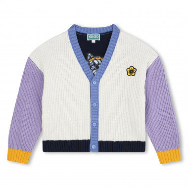 Cardigan in maglia multicolore KENZO KIDS Per BAMBINA