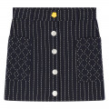 Straight press-stud skirt KENZO KIDS for GIRL