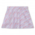 Flared logo-printed skirt KENZO KIDS for GIRL