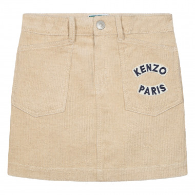 Embroidered straight skirt KENZO KIDS for GIRL