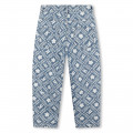 Jeans met merkprint KENZO KIDS Voor