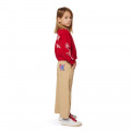 Flared cotton trousers KENZO KIDS for GIRL