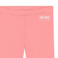 Effen legging met logo KENZO KIDS Voor