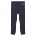 Effen legging met logo KENZO KIDS Voor