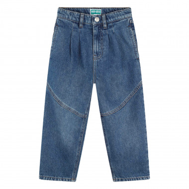 Pleated panelled jeans KENZO KIDS for GIRL