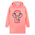 Hooded fleece dress KENZO KIDS for GIRL