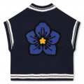 Pull sans manche en jacquard KENZO KIDS pour FILLE