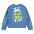 Sweat-shirt molletonné coton KENZO KIDS pour FILLE