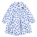 Robe à pois en popeline coton KENZO KIDS pour FILLE