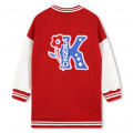 Embroidered fleece dress KENZO KIDS for GIRL