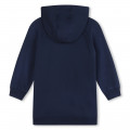 Fleece jurk met capuchon KENZO KIDS Voor