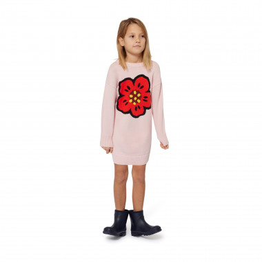 Jacquard knitted dress KENZO KIDS for GIRL