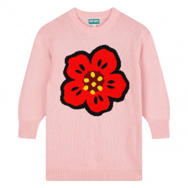 Jacquard knitted dress KENZO KIDS for GIRL