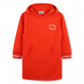 Fleece jurk met capuchon KENZO KIDS Voor