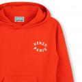 Fleece jurk met capuchon KENZO KIDS Voor